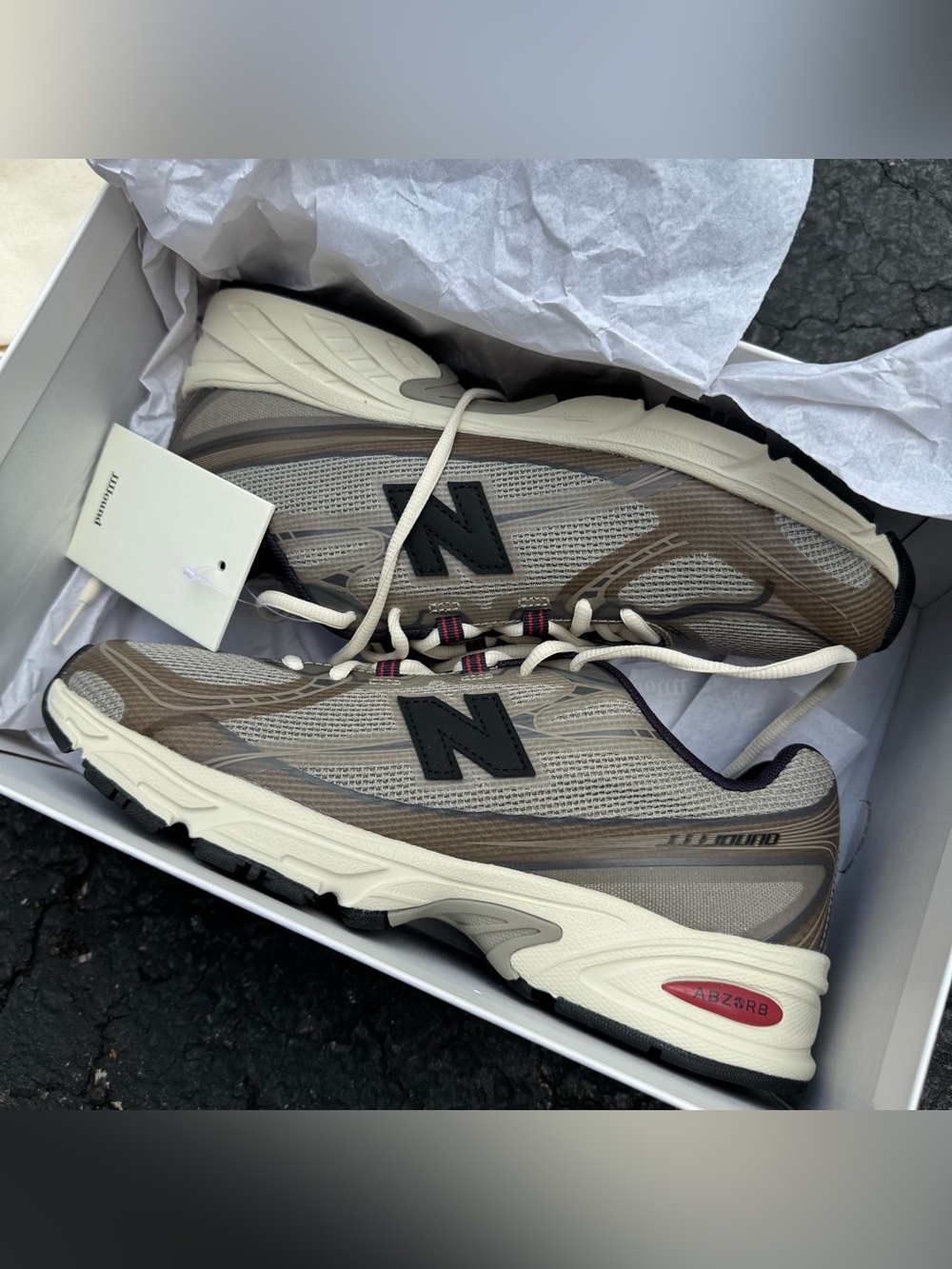 New Balance 740N x JJJJound Shoes Men 8.5 Women 10 Mushroom Brown White U740N8M2